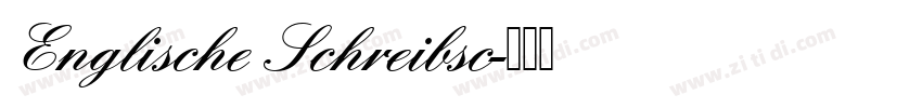 Englische Schreibsc字体转换